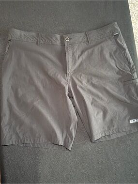 Pelagic Men's Black Flat Front Shorts